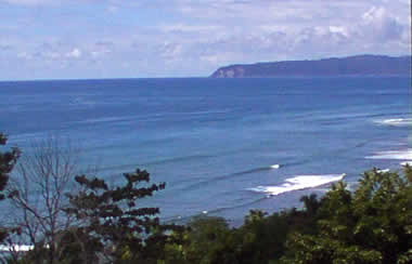 Pacific ocean view from Sotavento in Punta Banco, Costa Rica
